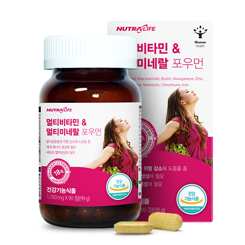 멀티비타민&amp;미네럴 포우먼 90정 1개 (3개월분)